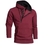 Amaci&Sons Kapuzenpullover HUNTSVILLE Bordeaux/Dunkelrot/Rot