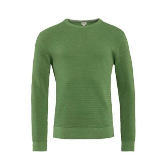 LIVING CRAFTS Strickpullover PIETRO GOTS zertifiziert Grün/Dunkelgrün