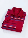Sieh an! T-Shirt Poloshirt Lila/Dunkelrot/Rot/Bordeaux