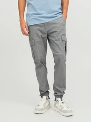 Jack & Jones Cargohose JPSTMARCO JJJOE CUFFED Khaki/Grau/Hellgrau