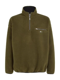 Tommy Jeans Fleecepullover TJM OVZ TONAL 1/2 ZIP SHERPA 
