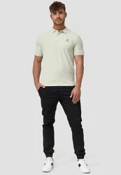 Indicode Poloshirt Wadim Hellgrün/Khaki/Grün