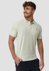 Indicode Poloshirt Wadim Hellgrün/Khaki/Grün