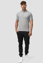 Indicode Poloshirt Wadim Grau