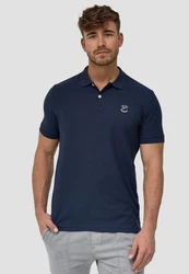 Indicode Poloshirt Wadim Dunkelblau/Blau