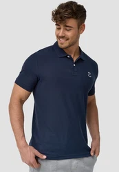 Indicode Poloshirt Wadim Dunkelblau/Blau