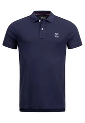 Indicode Poloshirt Wadim Dunkelblau/Blau