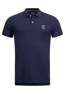 Indicode Poloshirt Wadim Dunkelblau/Blau
