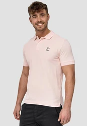 Indicode Poloshirt Wadim Rosa/Lila