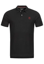 Indicode Poloshirt Wadim Schwarz/Dunkelgrau/Rosa