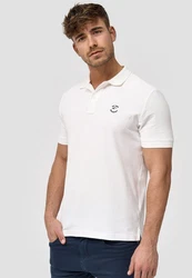 Indicode Poloshirt Wadim Weiß/Creme