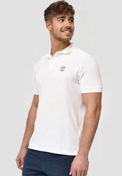 Indicode Poloshirt Wadim Weiß/Creme