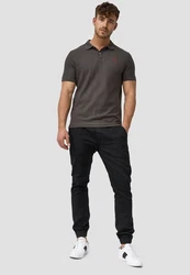 Indicode Poloshirt Wadim Grau/Khaki/Braun/Dunkelgrün
