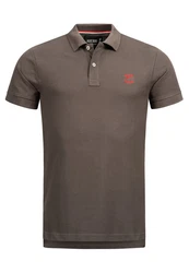 Indicode Poloshirt Wadim Grau/Khaki/Braun/Dunkelgrün