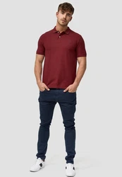 Indicode Poloshirt Wadim Dunkelrot/Rot/Bordeaux