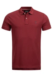 Indicode Poloshirt Wadim Dunkelrot/Rot/Bordeaux