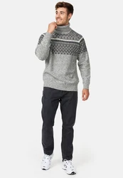 Indicode Strickpullover INThomus Grau/Hellgrau/Dunkelgrau/Hellblau