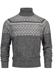 Indicode Strickpullover INThomus Dunkelgrau/Grau/Dunkelblau