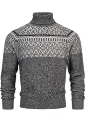 Indicode Strickpullover INThomus Dunkelgrau/Grau/Dunkelblau