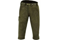 German Wear Lederhose GW600 Jagd Dunkelgrün/Khaki