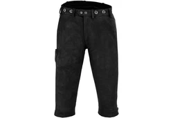 German Wear Lederhose GW600 Jagd Dunkelgrün/Khaki
