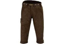 German Wear Lederhose GW600 Jagd Dunkelgrün/Khaki