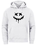 Neverless Hoodie Herren Bedruckt Techwear Fashion Streetstyle Smiling Face 