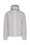 Jeff Green Hybridjacke Tammo Hellgrau/Grau/Gelb
