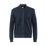 LIVING CRAFTS Strickjacke PAAVO (GOTS zertifiziert) Dunkelblau/Blau