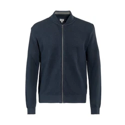 LIVING CRAFTS Strickjacke PAAVO (GOTS zertifiziert) Dunkelblau/Blau