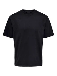 ONLY & SONS T-Shirt Fred Schwarz/Dunkelblau