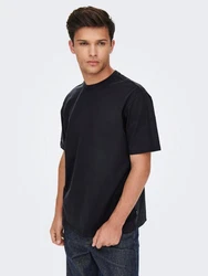ONLY & SONS T-Shirt Fred Schwarz/Dunkelblau