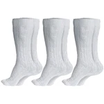 German Wear Trachtensocken GW200 Grau/Weiß/Creme