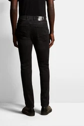 bugatti 5-Pocket-Jeans Flexcity Denim Schwarz/Bordeaux/Dunkelrot