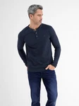 LERROS Langarmshirt Serafino Dunkelblau