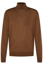 Rollkragenpullover aus 100 % Merinowolle