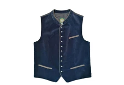 Hammerschmid Trachtenweste Albrecht Dunkelblau/Blau/Hellblau
