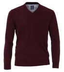 Redmond V-Ausschnitt Pullover Dunkelrot/Bordeaux/Rot