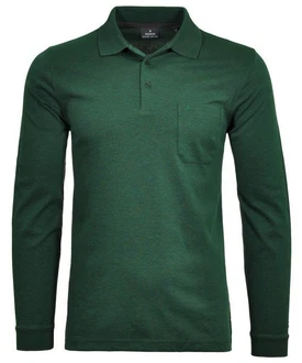 RAGMAN Langarm-Poloshirt Polo Softknit