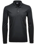 RAGMAN Langarm-Poloshirt Polo Softknit Grau/Schwarz/Dunkelgrau/Dunkelblau