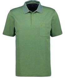RAGMAN Poloshirt Softknit Türkis/Grün/Hellgrün