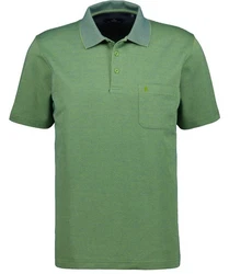 RAGMAN Poloshirt Softknit Türkis/Grün/Hellgrün