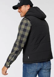 Lonsdale Zip-Up Weste Polmear Hellblau/Schwarz/Orange