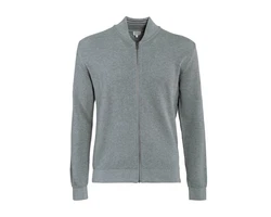 LIVING CRAFTS Strickjacke PAAVO (GOTS zertifiziert) Hellgrau/Grau