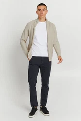 !Solid Strickjacke SDXenos Cardigan mit Troyerkragen Khaki/Beige/Braun