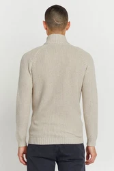!Solid Strickjacke SDXenos Cardigan mit Troyerkragen Khaki/Beige/Braun