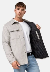 Indicode Winterjacke Henderson Grau/Hellgrau/Braun