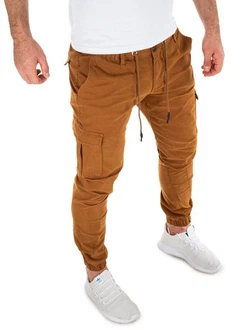 Yazubi Cargohose Elijah Cargo Chino Tapered-Form Khaki/Orange/Braun/Beige
