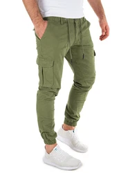 Yazubi Cargohose Elijah Cargo Chino Tapered-Form Dunkelgrün/Khaki