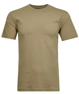 RAGMAN T-Shirt Longshirt Khaki/Dunkelgrün